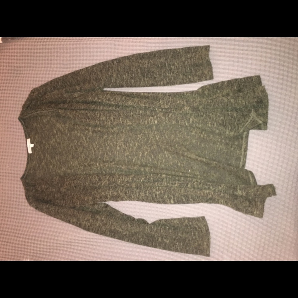Olive Green Thin Cardigan